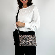 Leopard & Black (Fabric Detachable Strap)