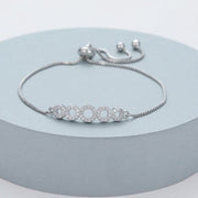 Mia Tui Jewellery Beaded Diamante Circles Bracelet