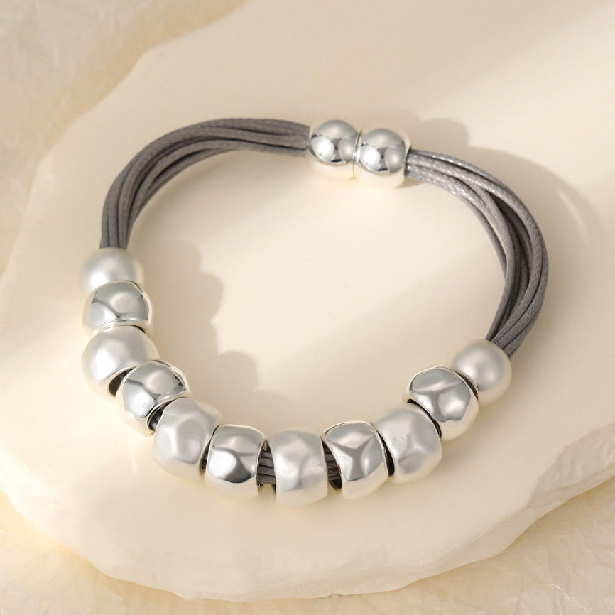 Chunky Multi-Strand Bead Bracelet