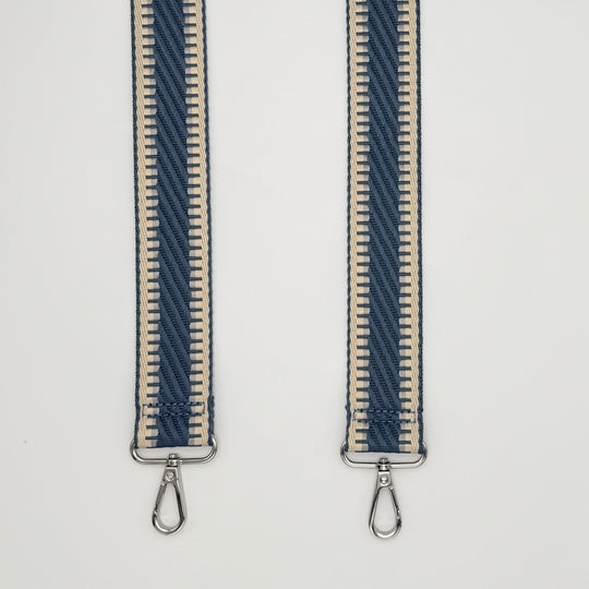 Blue & Cream Ladderweave