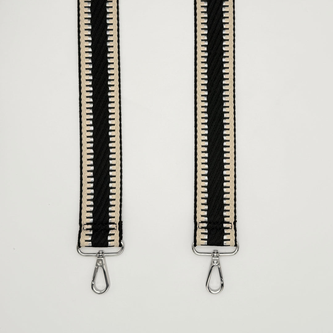 Black & Cream Ladderweave