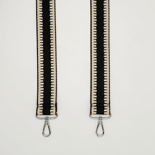 Black & Cream Ladderweave