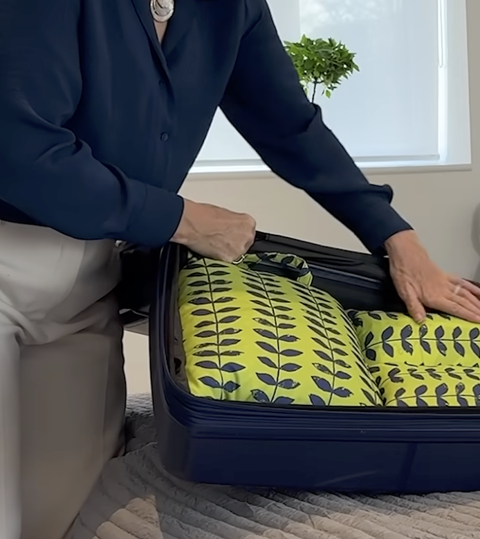 Zip down. Save space. Stay organised.