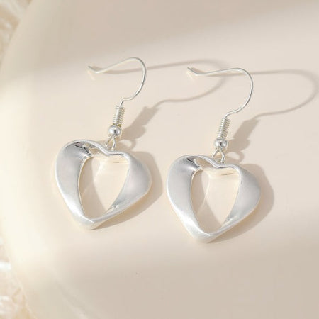 Abstract Heart Earrings