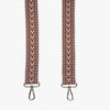 Fabric Adjustable Straps — Aubergine & Tan Aztec
