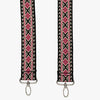 Fabric Adjustable Straps — Hot Pink & Black Diamond