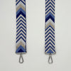 Fabric Adjustable Straps — Blue Chevron