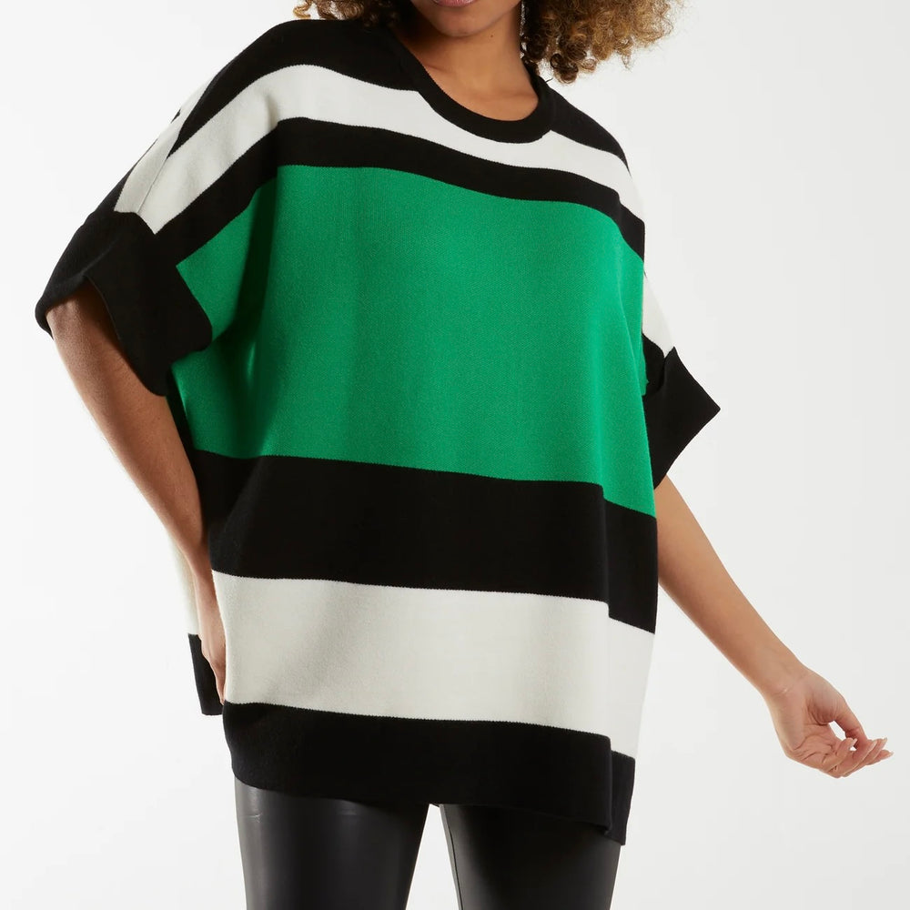 Mia Tui Bold Stripe Oversized Knit Top 🎨