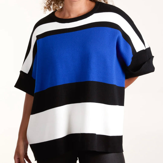 Mia Tui Bold Stripe Oversized Knit Top 🎨