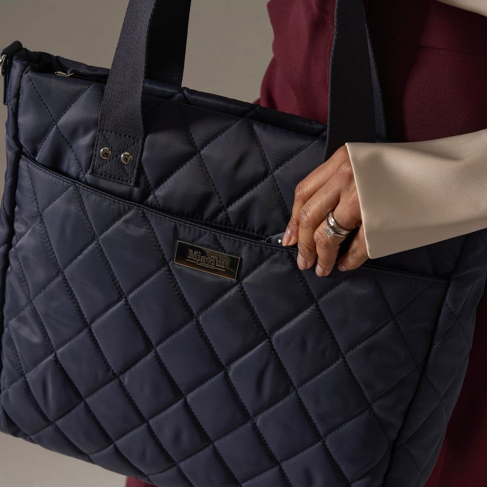 Mia Tui Dolly Quilted Laptop Tote Bag