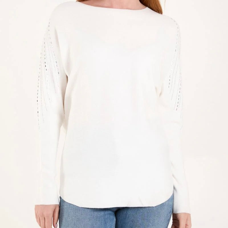 Mia Tui Embellished Sleeve Knit Jumper ✨