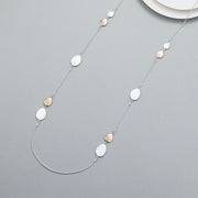 Mia Tui Jewellery 3 Tone Brushed Pebble Necklace