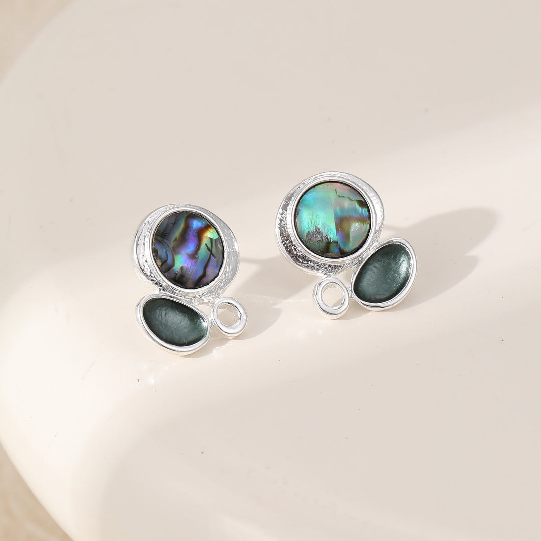 Mia Tui Jewellery Abalone Duo Stud Earrings