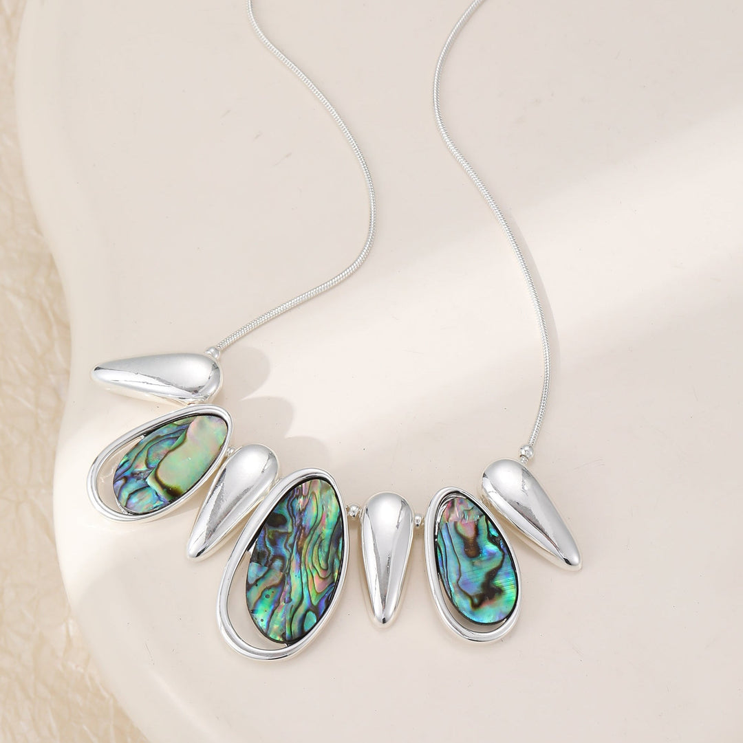 Mia Tui Jewellery Abalone Shell Statement Necklace
