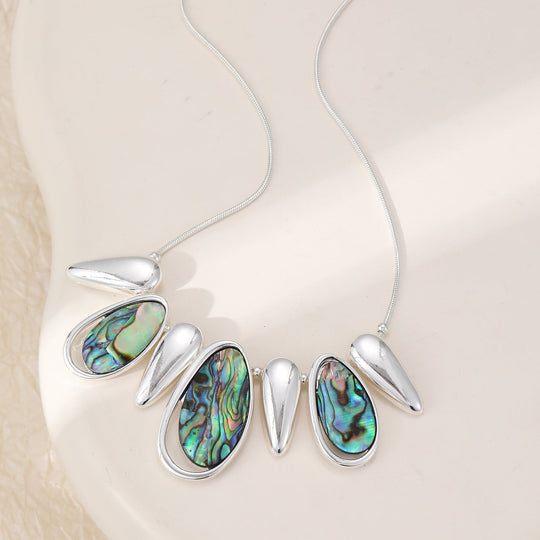 Mia Tui Jewellery Abalone Shell Statement Necklace