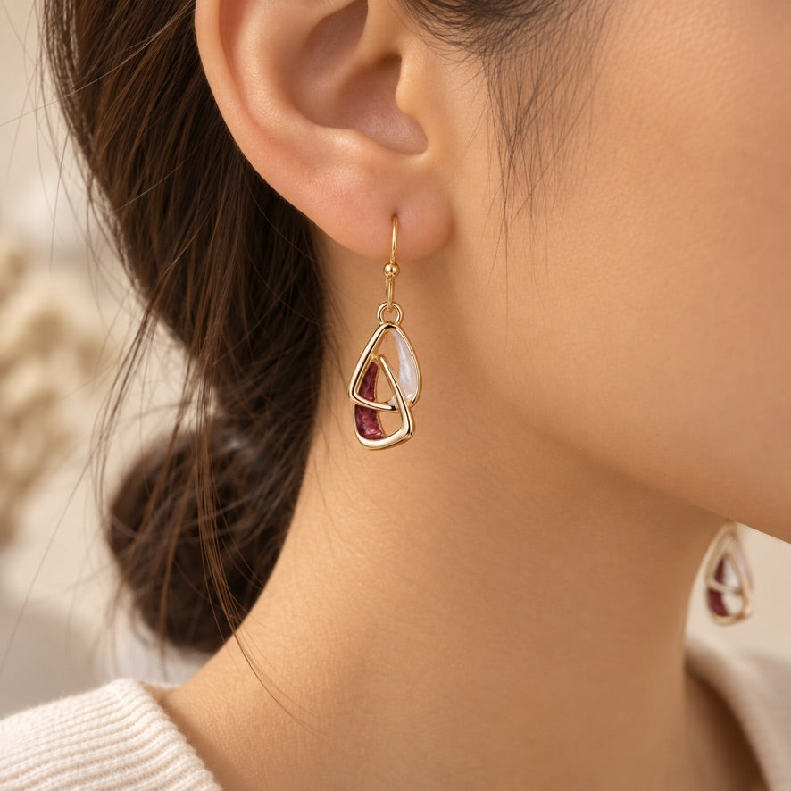 Mia Tui Jewellery Abstract Drop Earrings