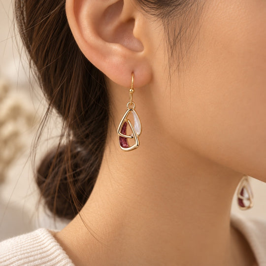 Mia Tui Jewellery Abstract Drop Earrings