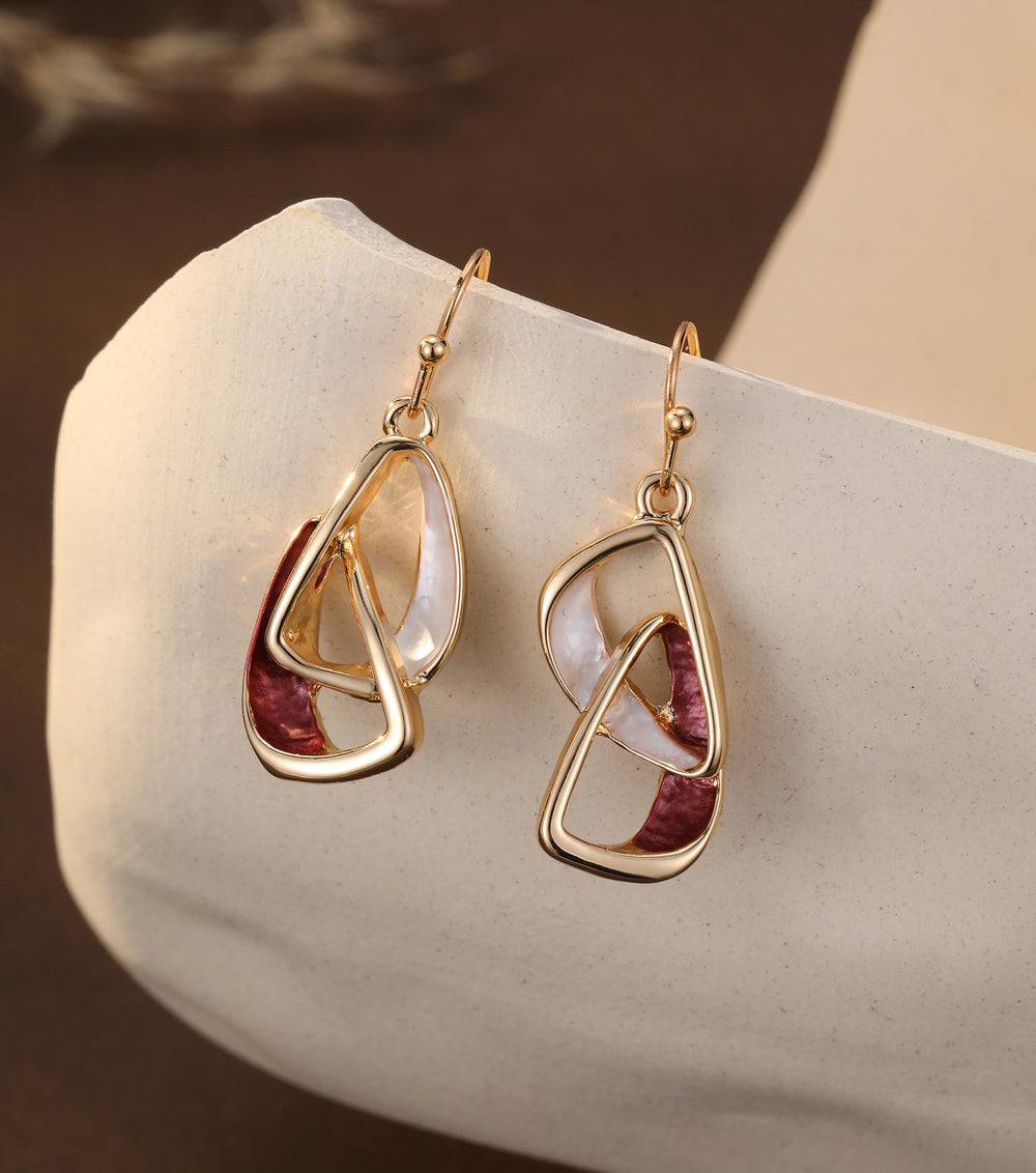 Mia Tui Jewellery Abstract Drop Earrings