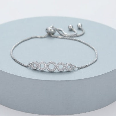 Mia Tui Jewellery Beaded Diamante Circles Bracelet