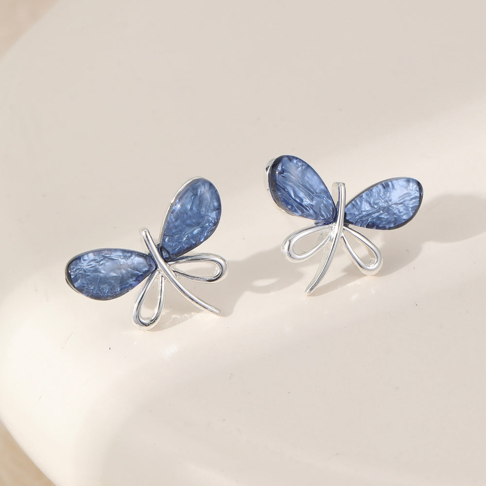 Mia Tui Jewellery Blue Butterfly Stud Earrings