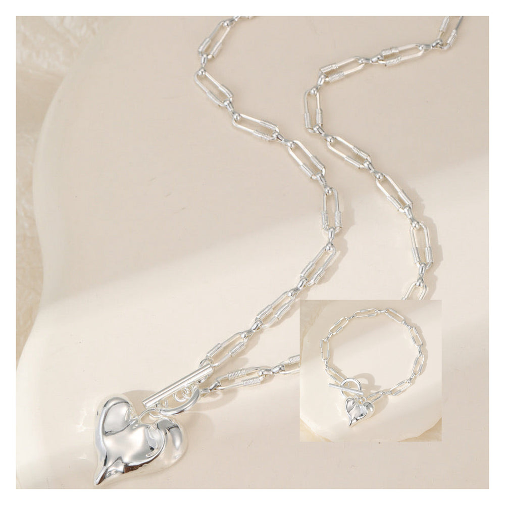 Mia Tui Jewellery Chunky Heart Link Bracelet 💖✨