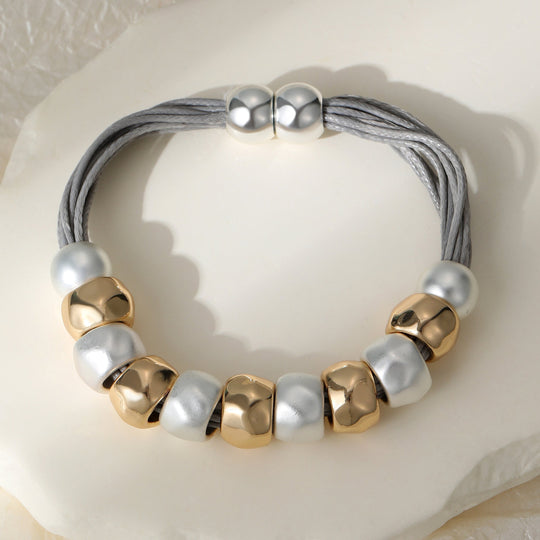 Mia Tui Jewellery Chunky Multi-Strand Bead Bracelet