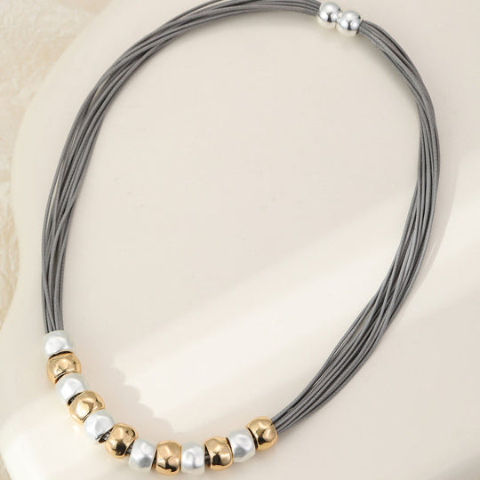 Mia Tui Jewellery Chunky Multi-Strand Bead Necklace