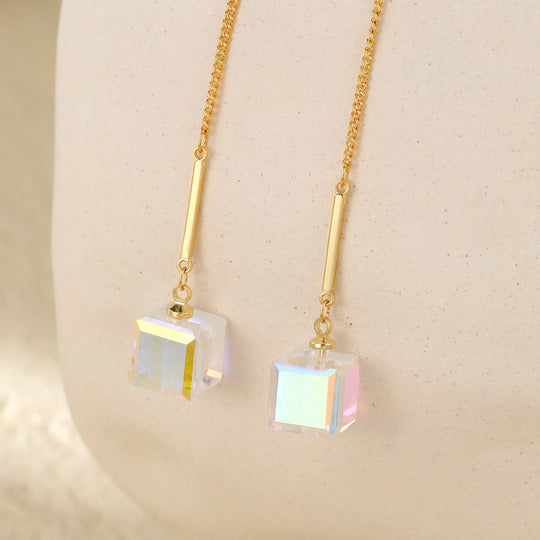 Mia Tui Jewellery Crystal Cube Drop Earrings ✨💎