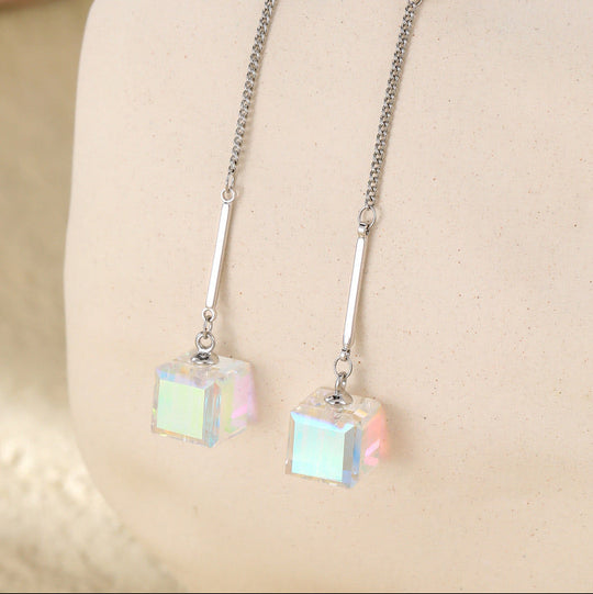 Mia Tui Jewellery Crystal Cube Drop Earrings ✨💎