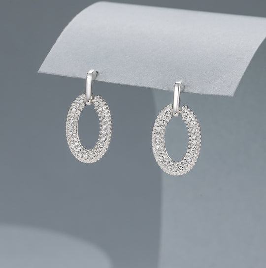 Mia Tui Jewellery Crystal Oval Earrings