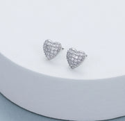 Mia Tui Jewellery Diamante Mini Heart Earrings