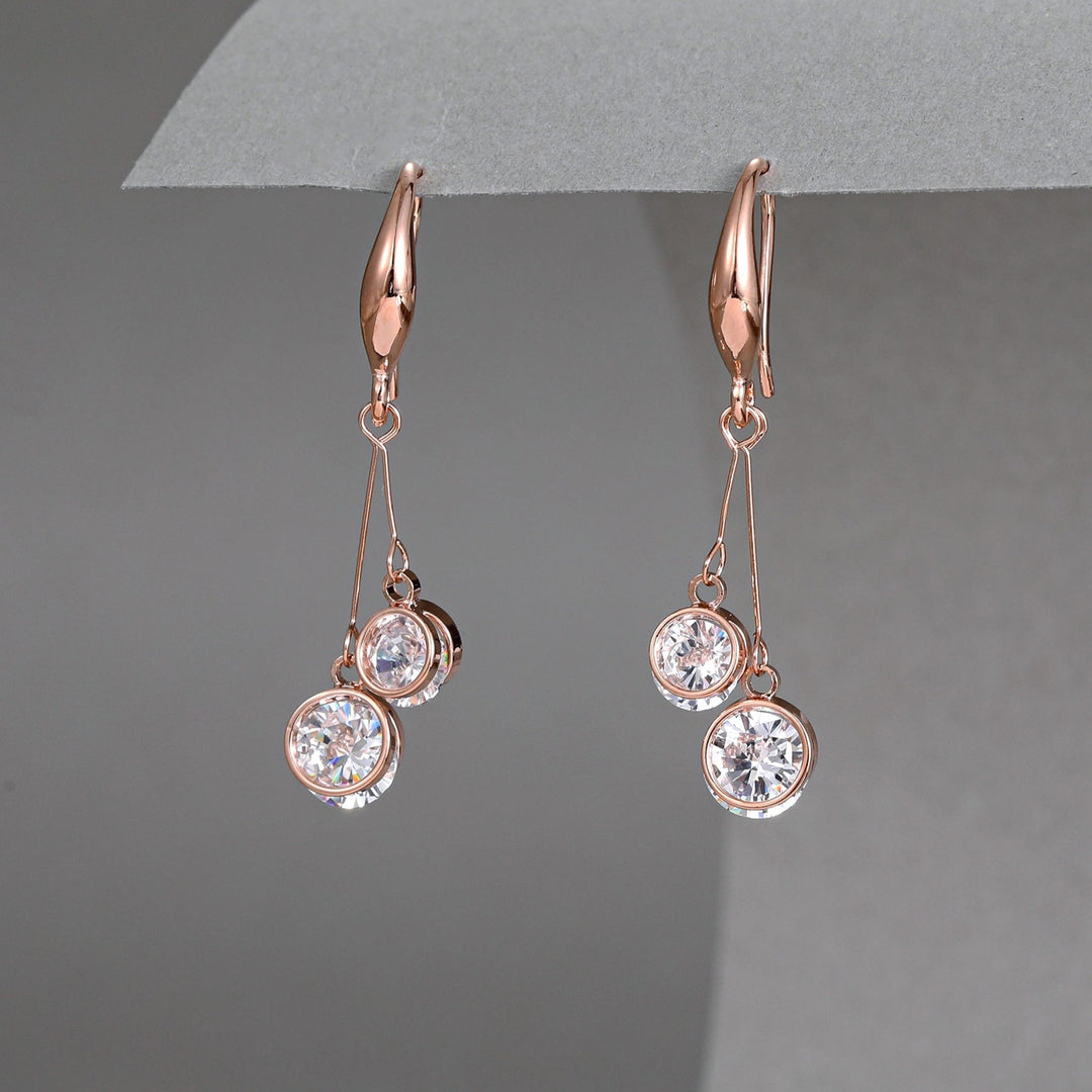 Mia Tui Jewellery Double Crystal Drop Earrings ✨💫