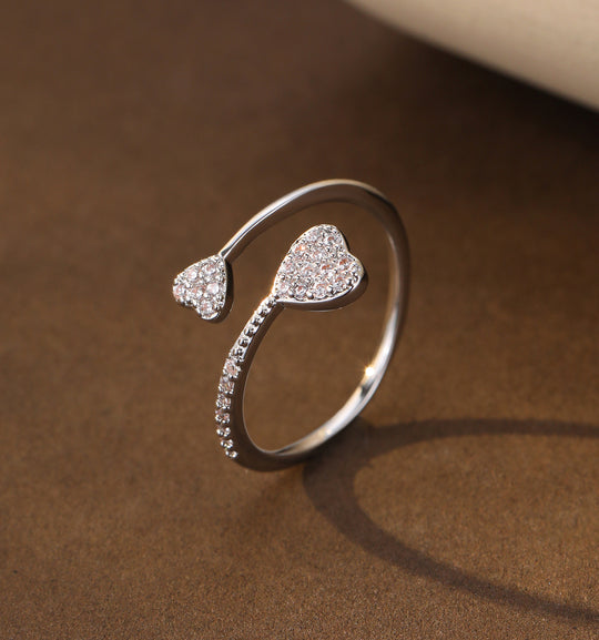Mia Tui Jewellery Double Heart Ring