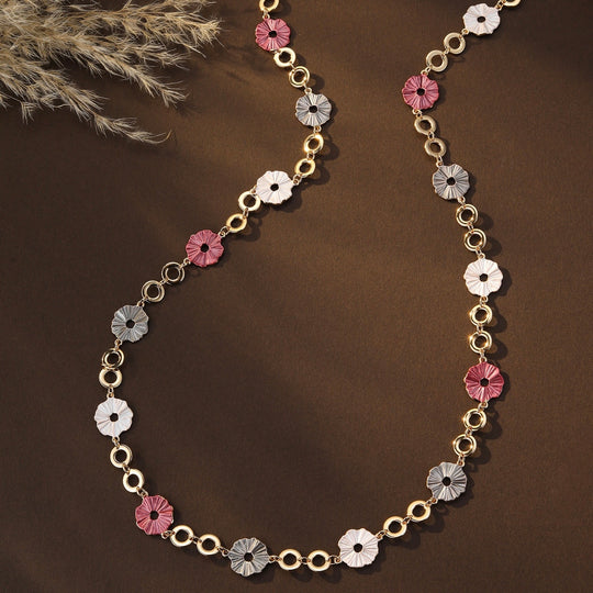 Mia Tui Jewellery Enamel Bloom Long Necklace