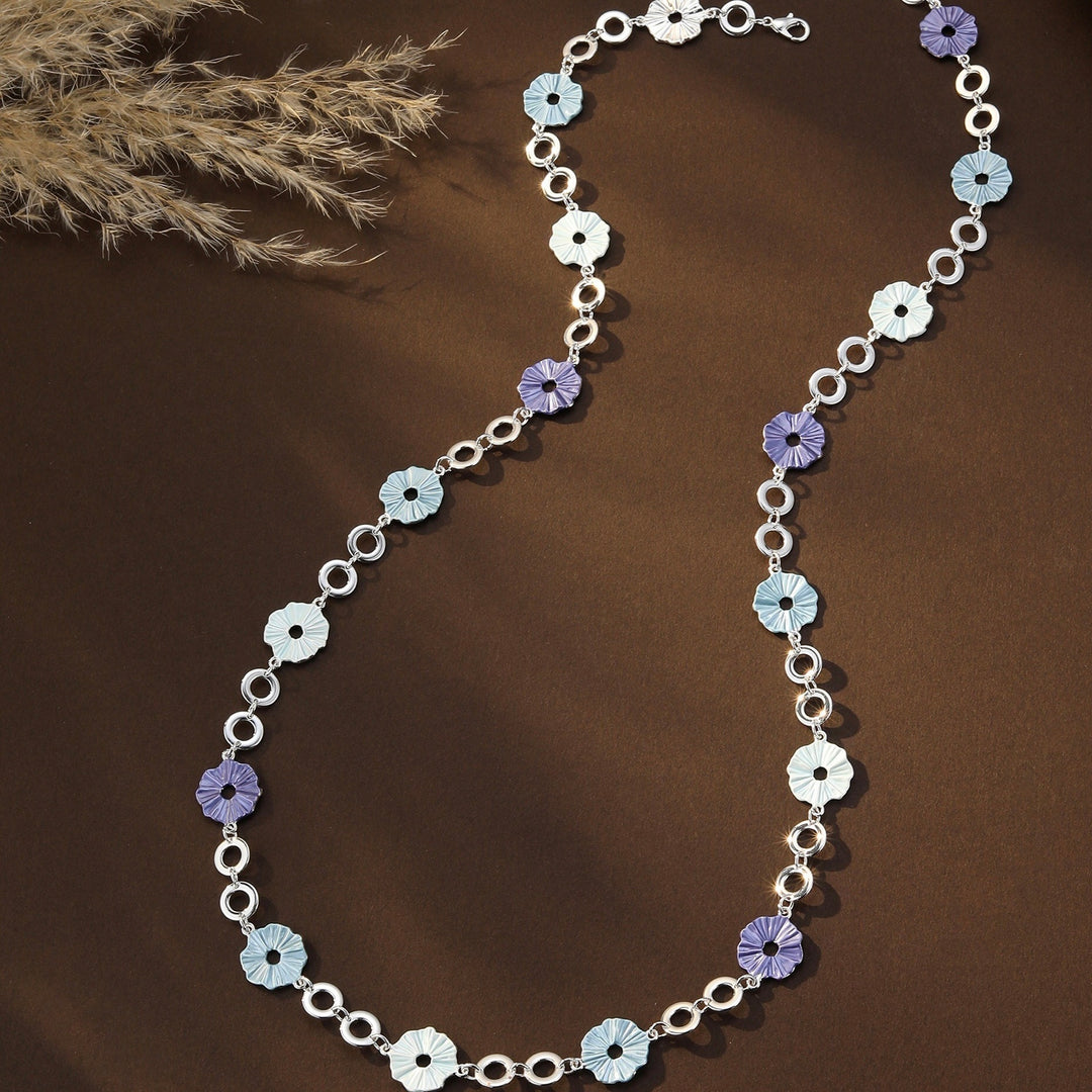Mia Tui Jewellery Enamel Bloom Long Necklace