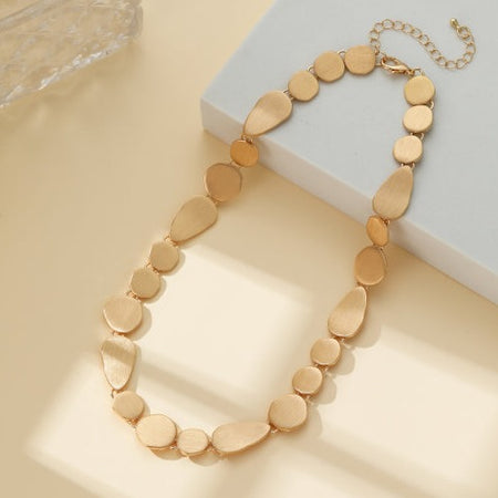 Mia Tui Jewellery Gold Multiple Pebbles Necklace