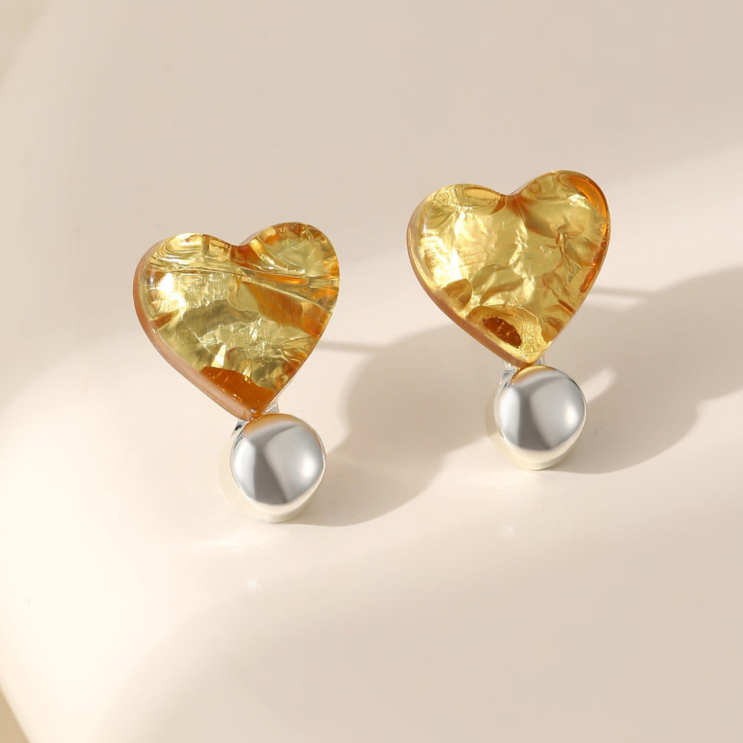 Mia Tui Jewellery Golden Heart Stud Earrings 💛✨