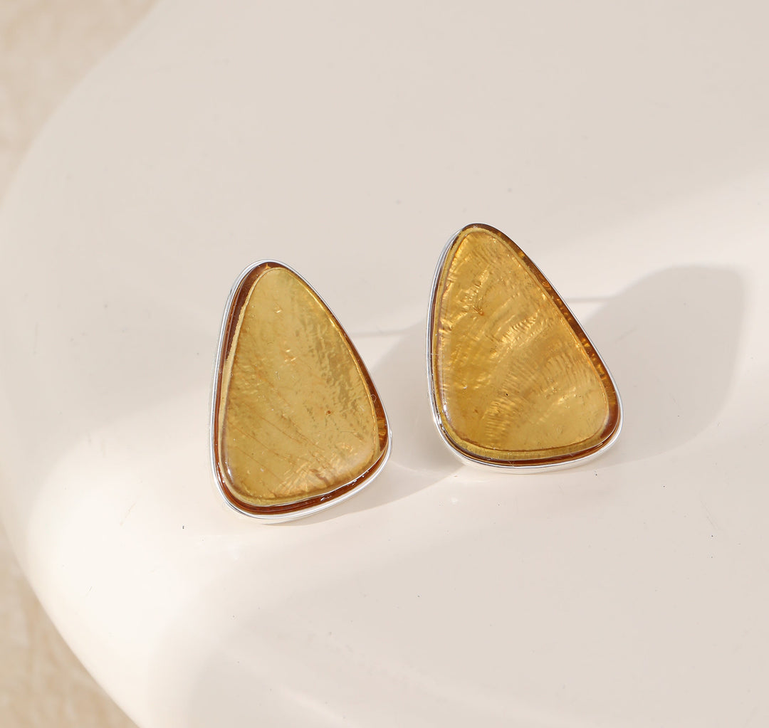 Mia Tui Jewellery Golden Stone & Silver Pendant Necklace ✨💛