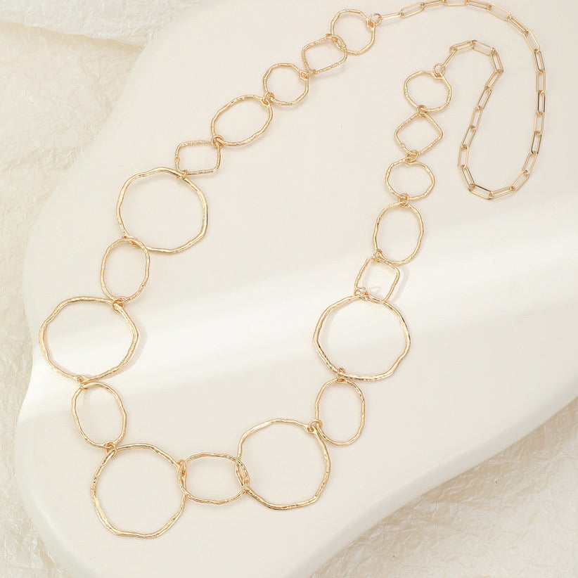 Mia Tui Jewellery Hammered Link Statement Necklace ✨