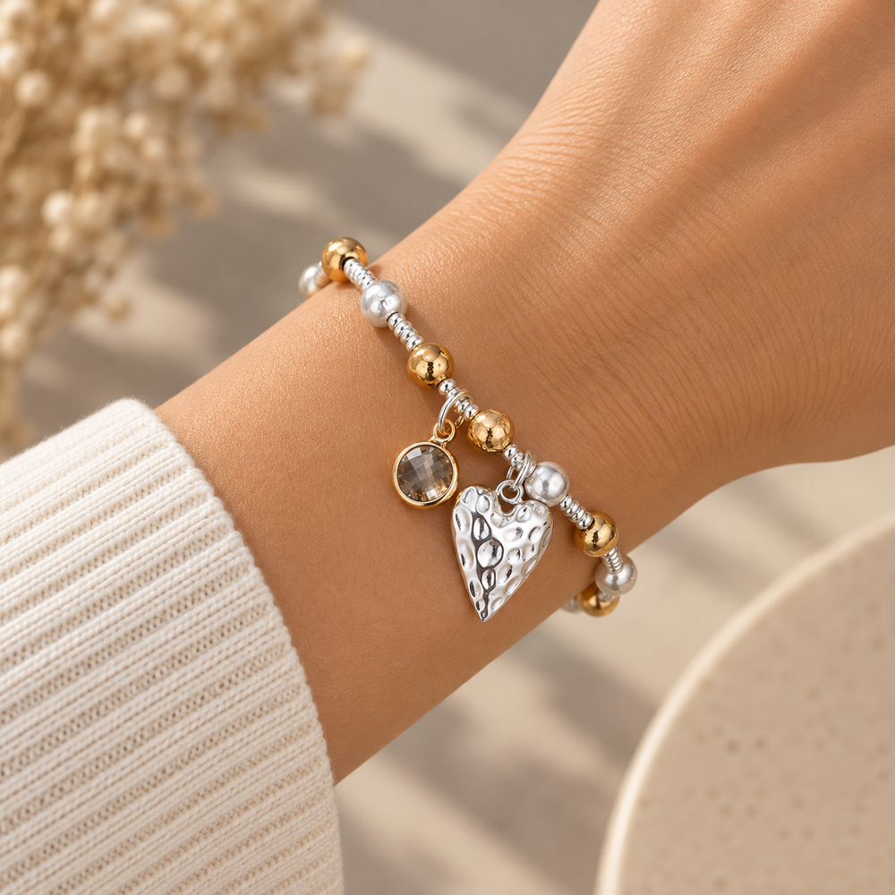Mia Tui Jewellery Heart Charm Bracelet