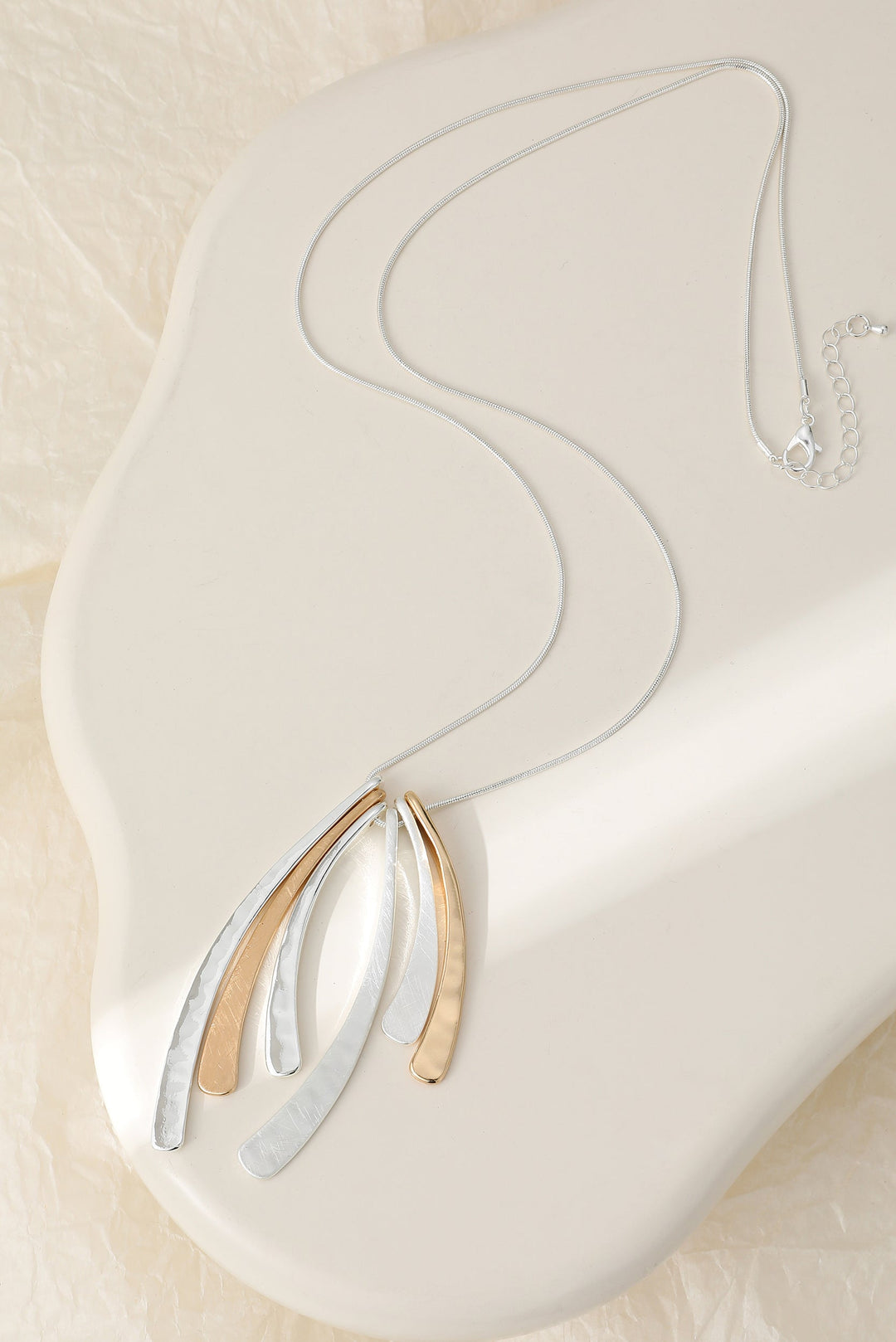 Mia Tui Jewellery Layered Curve Pendant Necklace