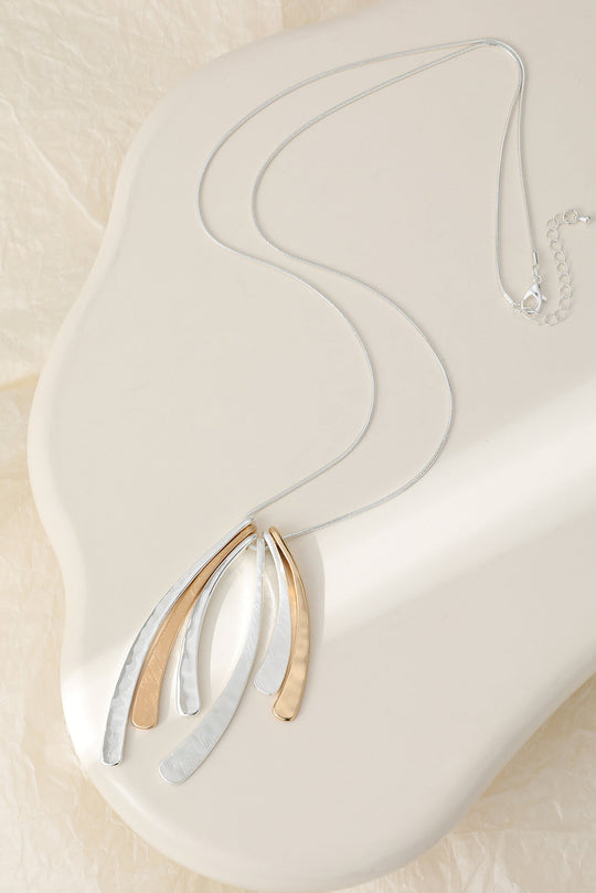 Mia Tui Jewellery Layered Curve Pendant Necklace