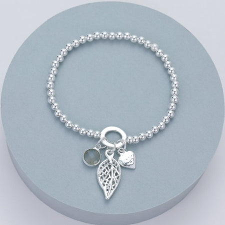 Mia Tui Jewellery Leaf Charm Bracelet