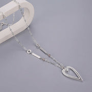 Mia Tui Jewellery Long Double Heart Necklace
