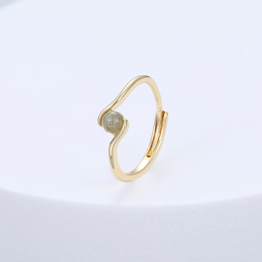 Mia Tui Jewellery Natural Stone Open Ring
