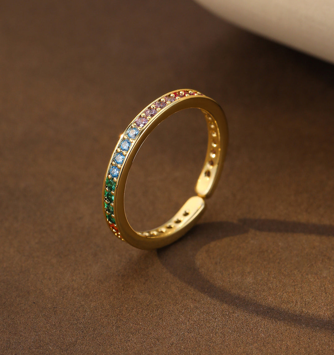 Mia Tui Jewellery Rainbow Crystal Ring