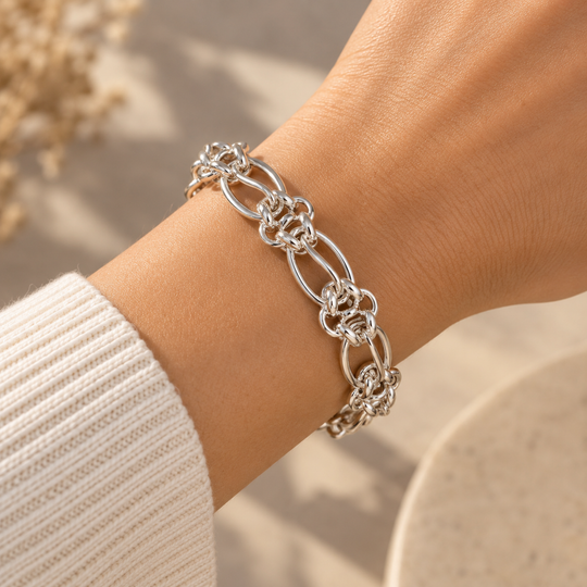 Mia Tui Jewellery Silver Link Bracelet