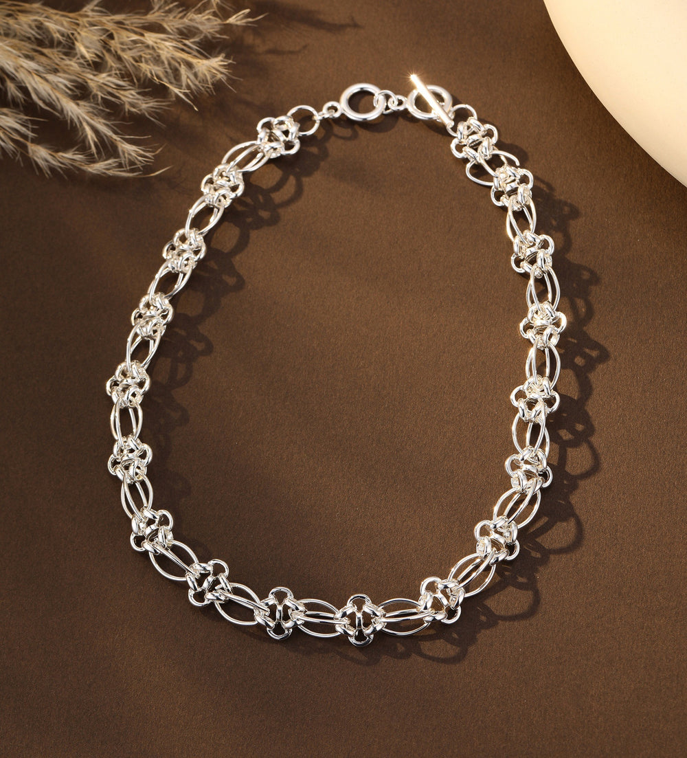Mia Tui Jewellery Silver Link Necklace