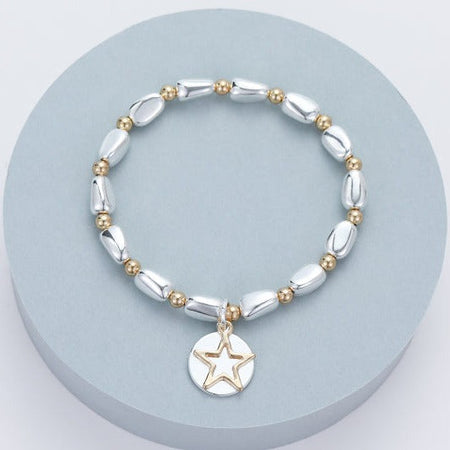 Mia Tui Jewellery Star and Circle Charm Bracelet