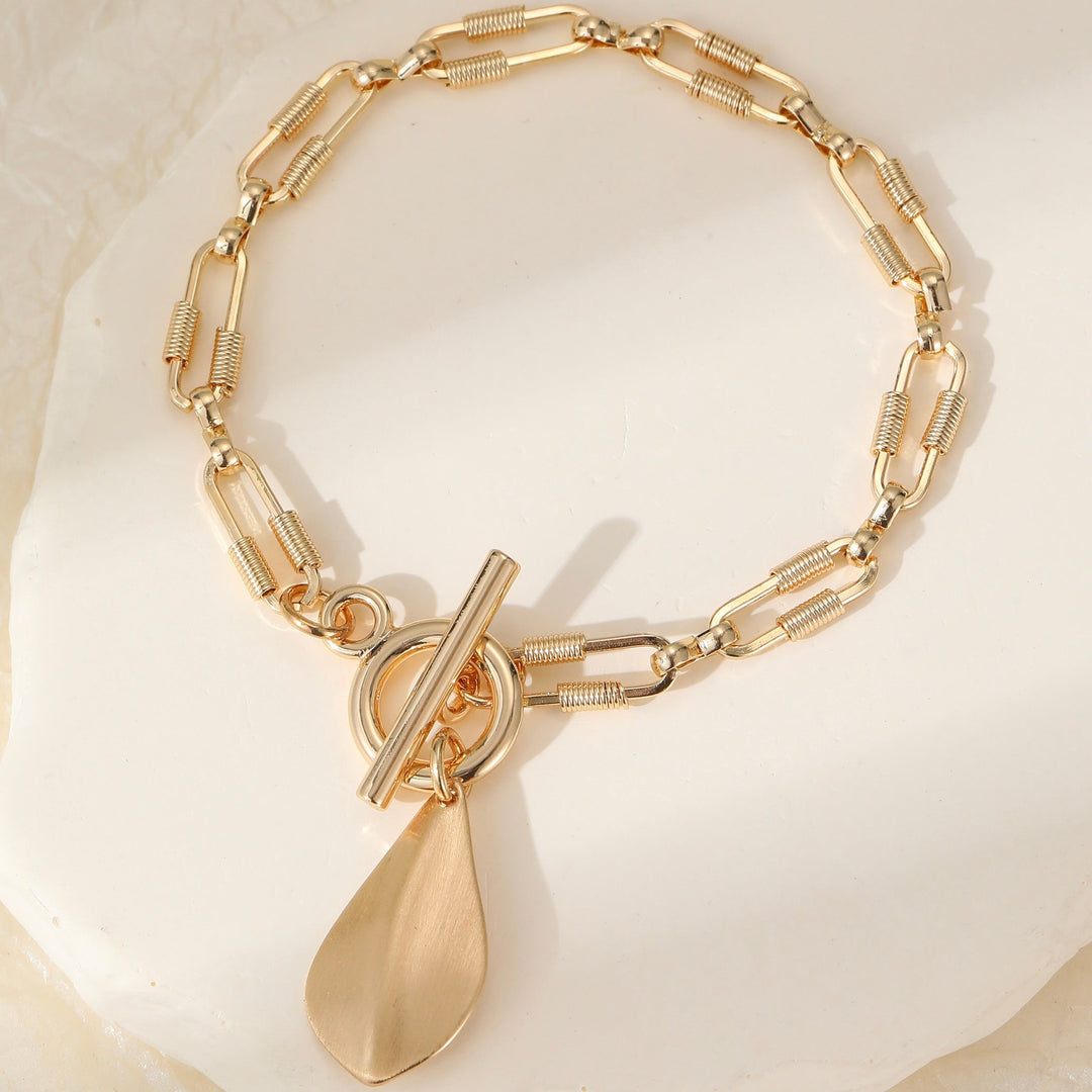 Mia Tui Jewellery Teardrop Pendant Chain Necklace